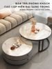 Bàn Trà Sofa Tròn Khung Đen IGA Hiện Đại, Thẩm Mỹ - GM148