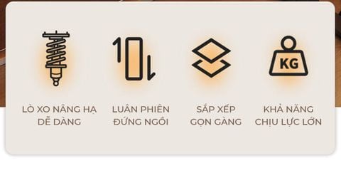 Bàn Nâng Hạ 2 Tầng Hiện Đại Tiện Lợi - GN72 - IGA VIỆT NAM