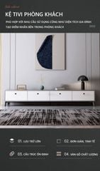 Kệ Tivi Để Sàn Gỗ Công Nghiệp mang Phong Cách Bắc Âu sang trọng cho Phòng Khách Hiện Đại - GP288