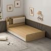 Giường Ngủ Gỗ Công Nghiệp Hiện Đại có ngăn kéo đa năng- 200x 120x 55cm- Màu vân gỗ phối trắng- Nhà máy IGA- GP248