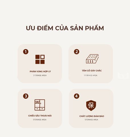 Tủ quần áo 5 Cánh Vân Gỗ Trắng - GP341 - Nội Thất IGA Việt Nam