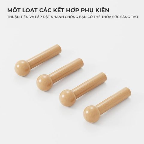 Bảng Pegbroad Vân Gỗ MDF Đa Năng IGEA - GP330 - Nội Thất IGA Việt Nam