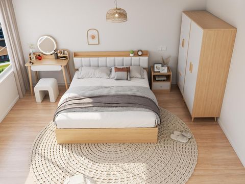 Combo giường tủ cho không gian phòng ngủ tối giản, hiện đại - Nhà máy IGA - CONCEPT.01 - Hết hàng