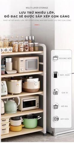 [Giảm giá 60%] Kệ Nhà Bếp IGA 3–5 Tầng Đựng Đồ Gọn Gàng, Tiện Lợi - GM174