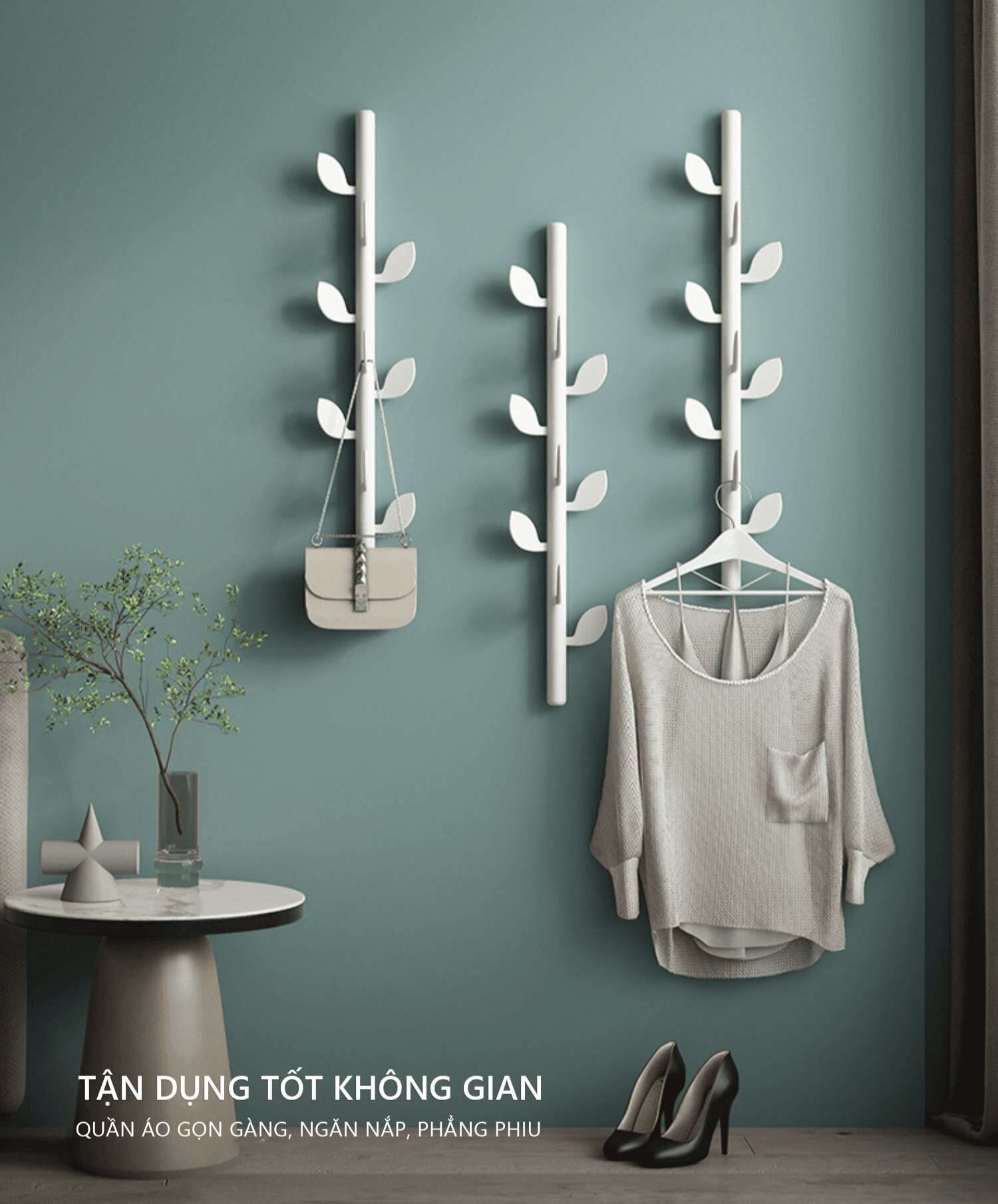 Cách lắp đặt và sử dụng cây treo quần áo gắn tường