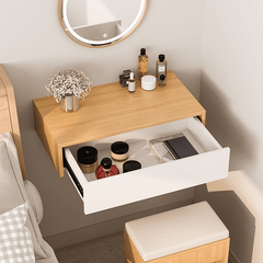 Bàn Trang Điểm Gỗ MDF Treo Tường Đa Năng với thiết kế nhỏ gọn, tiện lợi cho góc trang điểm hiện đại - GP291
