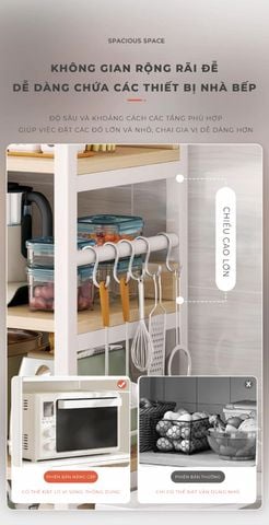 [Giảm giá 60%] Kệ Nhà Bếp IGA 3–5 Tầng Đựng Đồ Gọn Gàng, Tiện Lợi - GM174