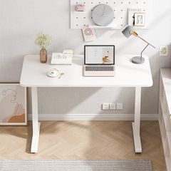 Bàn Làm Việc Chân Sắt Trắng - GM114