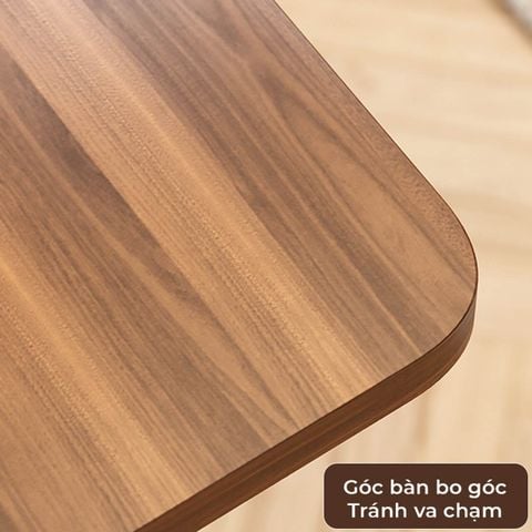 Kệ Thông Minh Chữ U Di Động Chân Đen Mặt Óc Chó - GM102.26