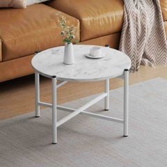 Bàn Trà Mặt Đá Khung Đen/ Trắng - GM15