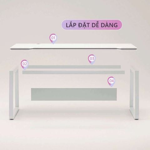 Bàn Gaming Chân Chữ U với thiết kế Hiện Đại - GM95