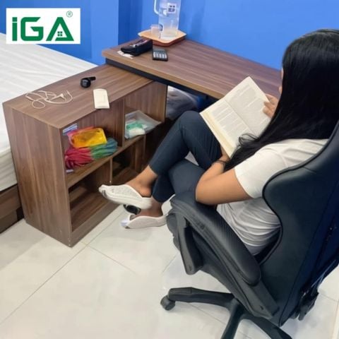 Bàn Làm Việc Gỗ MDF kết hợp Kệ Sách Đa Năng cho Góc Làm Việc Hiện Đại - GM131