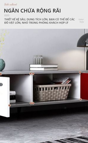 Kệ Tivi Để Sàn Gỗ Công Nghiệp mang Phong Cách Bắc Âu sang trọng cho Phòng Khách Hiện Đại - GP288