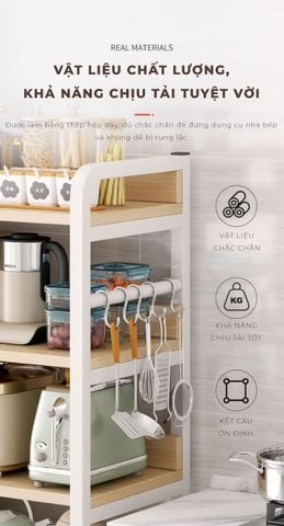 [Giảm giá 60%] Kệ Nhà Bếp IGA 3–5 Tầng Đựng Đồ Gọn Gàng, Tiện Lợi - GM174