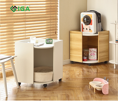 Tab Đầu Giường Kèm Cat Box Có Bánh Xe Thiết Kế Thẩm Mỹ - Nội Thất IGA - GP194