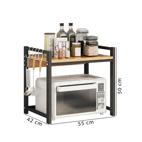 K.D.N nhà bếp 2 tầng khung đen mặt vân gỗ GM129 - Hết hàng - Khai tử