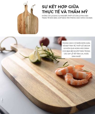 Thớt Gỗ Décor Vuông - PG23