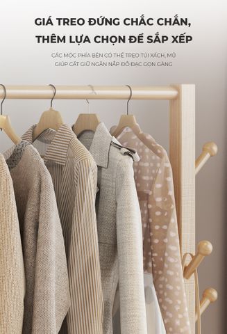Giá Treo Quần Áo Kết Hợp Gương - GP371