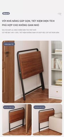Bàn Làm Việc Thông Minh Mặt Gỗ MDF Gấp Gọn - GM139 - Nội Thất IGA Việt Nam