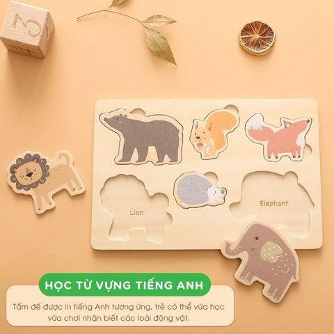 Bảng Đồ Chơi Giáo Dục Nhận Biết Động Vật Cho Trẻ Chất Lượng Cao Cấp IGEA - TOY08 - Nội Thất IGA Việt Nam