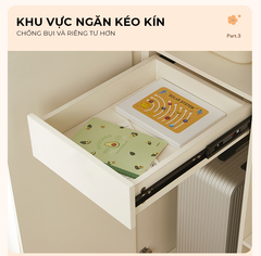 Tủ Quần Áo Trẻ Em 4 Cánh Mở - GP374