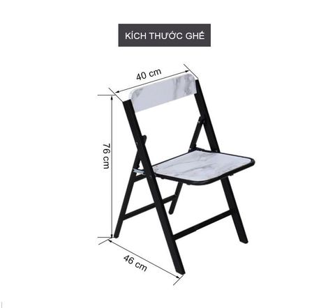 Bộ Bàn Ăn Gấp Gọn - 94 x 46 x 79 cm- Thương Hiệu IGA- GM133