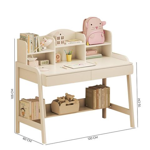 Bàn Học Sinh Kèm Giá Để Sách Thông Minh, Tiện Lợi - GM144 - Nội Thất IGA Việt Nam