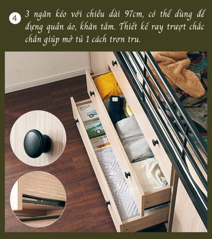 Giường tầng 1m4x2m - Giải Pháp Toàn Diện Cho Phòng Ngủ Của Bé - GP365 - Khai tử