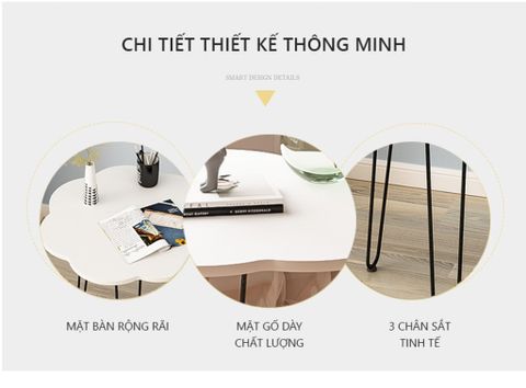 B.T Hình Đám Mây Màu Trắng Nổi Bật Cho Phòng Khách - Nội Thất IGA - GM83 -  Hết hàng