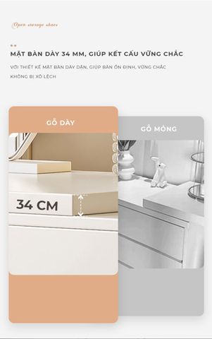 Bàn làm việc kèm tủ đựng đồ đa năng mang thiết kế đơn giản, sang trọng cho không gian học tập, làm việc hiện đại - GP325