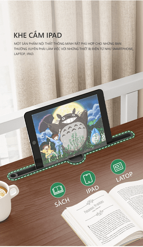 Bàn Làm Việc  - Bàn Học Chân Chữ Z Có Bánh Xe IGA - GM75 - Hết hàng