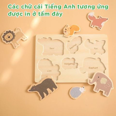Bảng Đồ Chơi Giáo Dục Nhận Biết Động Vật Cho Trẻ Chất Lượng Cao Cấp IGEA - TOY08 - Nội Thất IGA Việt Nam