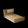 Giường Ngủ Gỗ Công Nghiệp Hiện Đại có ngăn kéo đa năng- 200x 120x 55cm- Màu vân gỗ phối trắng- Nhà máy IGA- GP248