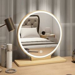 Gương Trang Điểm Để Bàn với Led Cảm Ứng Thông Minh cho góc trang điểm hiện đại - GP214