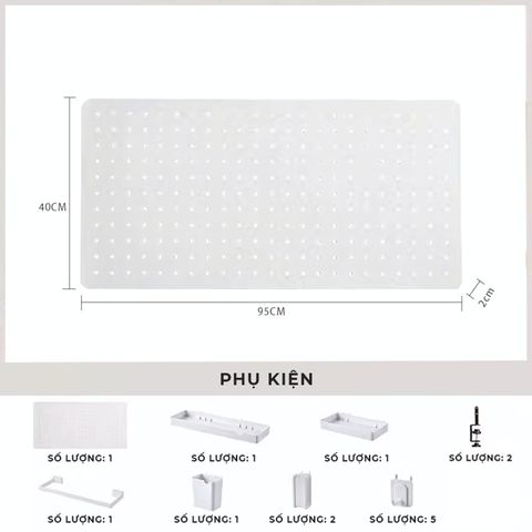 Bảng Pegboard Để Bàn IGA Decor, Tối Ưu Không Gian - GM171