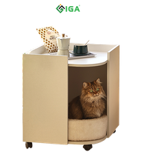 Tab Đầu Giường Kèm Cat Box Có Bánh Xe Thiết Kế Thẩm Mỹ - Nội Thất IGA - GP194