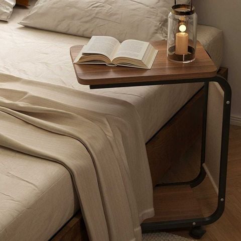 Kệ Thông Minh Chữ U Di Động Chân Đen Mặt Óc Chó - GM102.26