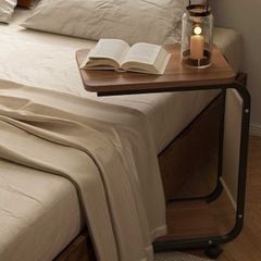 Kệ Thông Minh Chữ U Di Động Chân Đen Mặt Óc Chó - GM102.26