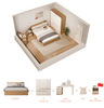 Combo giường tủ cho không gian phòng ngủ tối giản, hiện đại- Nhà máy IGA- CONCEPT.02