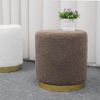 Ghế Đôn SOFA Hình Tròn Bọc Vải Lông Cừu Mềm Mại - Nội Thất IGA - GC26
