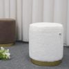 Ghế Đôn SOFA Hình Tròn Bọc Vải Lông Cừu Mềm Mại - Nội Thất IGA - GC26