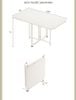 Bàn ăn thông minh gấp gọn, full trắng - GM202 - Nội Thất IGA Việt Nam