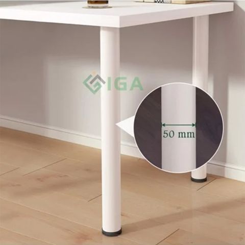 Bàn Làm Việc Gỗ MDF Chân Sắt Tròn Hiện Đại GM62 - Nội Thất IGA Việt Nam