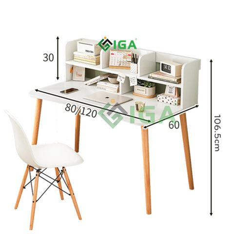 Bàn Làm Việc Thông Minh Kèm Kệ Sách Đa Năng cho không gian học tập, làm việc tiện lợi, hiện đại - GP197
