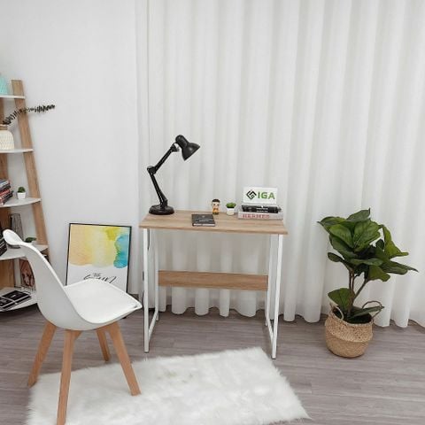 Bàn Học - Bàn Làm Việc Gỗ MDF Thông Minh Karlma với thiết kế đơn giản, hiện đại cho không gian làm việc, học tập tại nhà - GM09