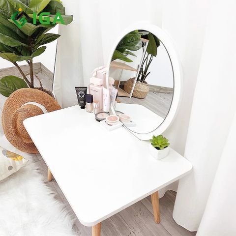 Bàn Trang Điểm kèm gương tiện lợi mang Phong Cách Bắc Âu cho không gian phòng hiện đại, sang trọng - GP117