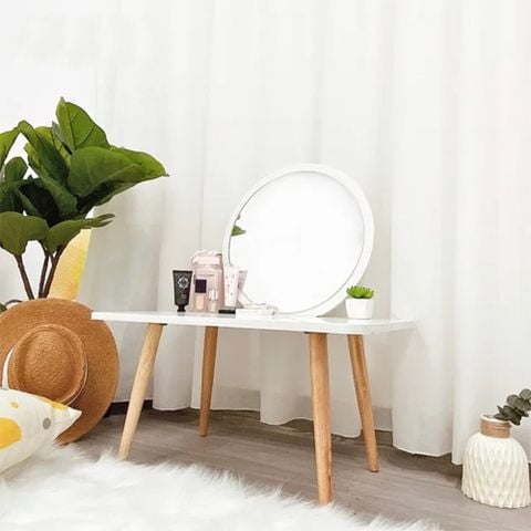Bàn Trang Điểm kèm gương tiện lợi mang Phong Cách Bắc Âu cho không gian phòng hiện đại, sang trọng - GP117