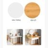 Bàn trang điểm gỗ MDF kèm gương LED cảm ứng mang thiết kế nhỏ gọn, đơn giản cho góc trang điểm tối giản, hiện đại - GP201 - Nội Thất IGA Việt Nam