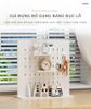 Bảng Pegboard Để Bàn Màu Trắng - Gọn Gàng, Thẩm Mỹ - IG417