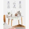 Bàn trang điểm gỗ MDF kèm gương LED cảm ứng mang thiết kế nhỏ gọn, đơn giản cho góc trang điểm tối giản, hiện đại - GP201 - Nội Thất IGA Việt Nam